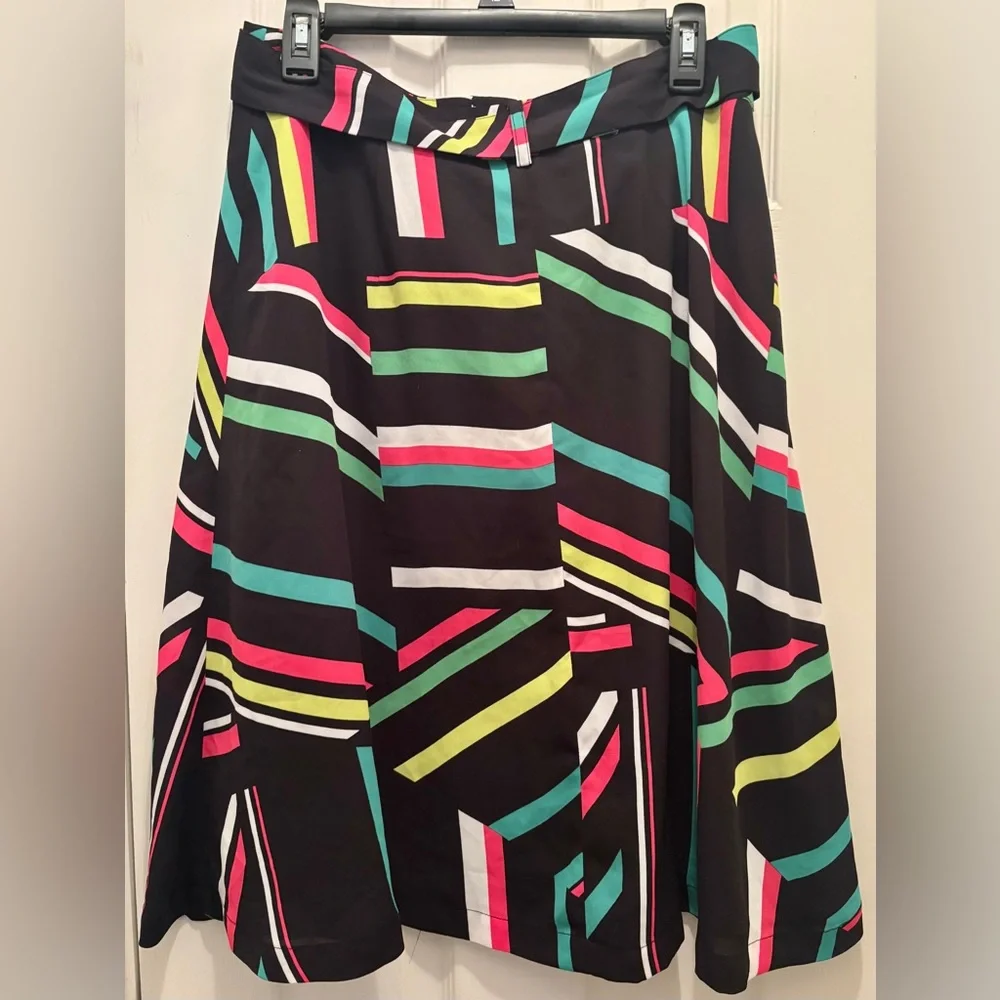 Bar III Multicolor Striped Midi Skirt - Picture 4 of 8